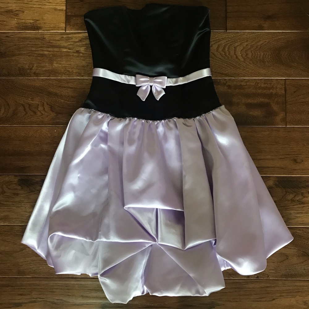 Strapless Bubble Skirt Cocktail Dress